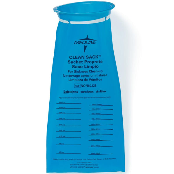 Medline Emesis Sickness Bags - Single-Use Blue Vomit Bags, 24-Pack Medline Emesis Sickness Bags - Single-Use Blue Vomit Bags, 24-Pack